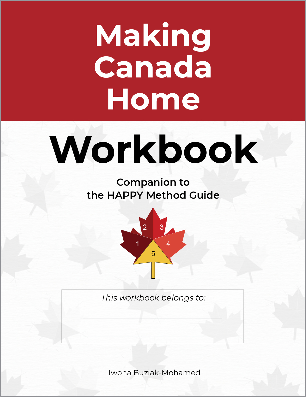 Front Cover_Workbook Making Canada Home